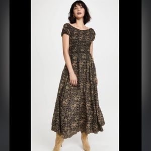 NWOT Free People Ultra Violet Maxi Dress Cotton XS